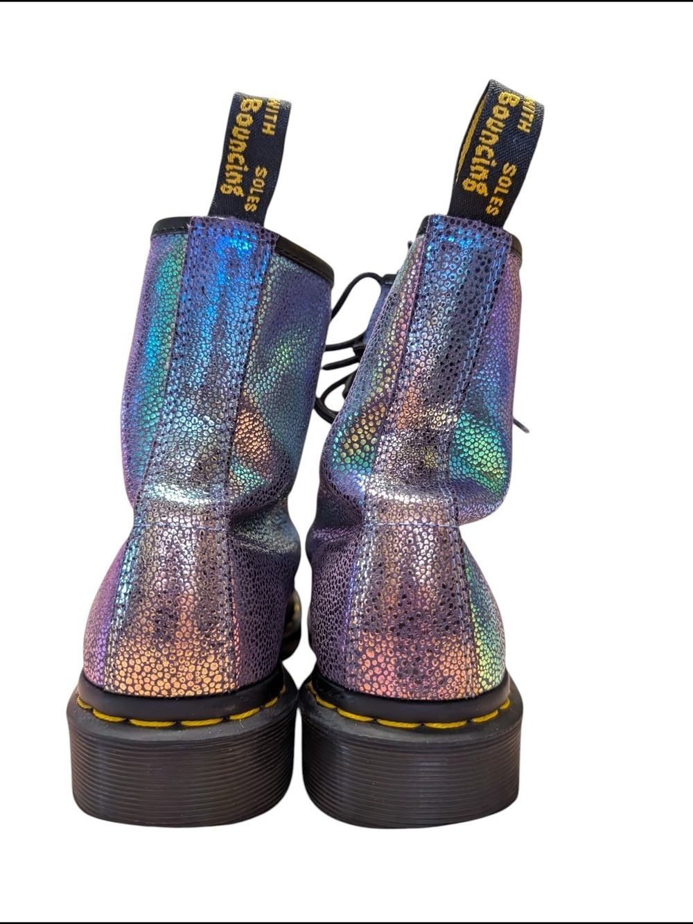 Dr. Martens Iridescent Purple-Black Lace-Up Boots - Women's - Picture 11 of 11